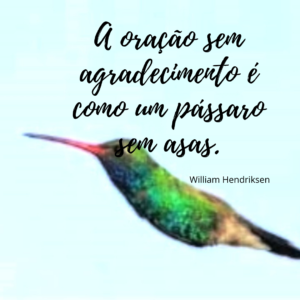 A oração sem agradecimento