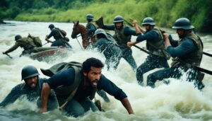 Eliseu ferindo as águas do Jordão